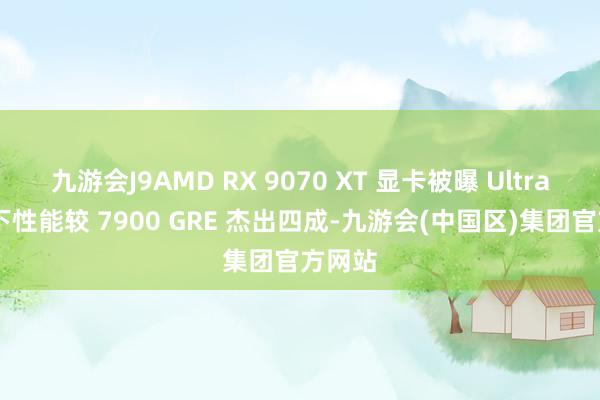 九游会J9AMD RX 9070 XT 显卡被曝 Ultra 画质下性能较 7900 GRE 杰出四成-九游会(中国区)集团官方网站